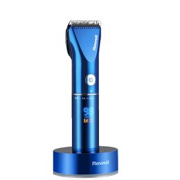 Haar Trimmer Professionele haar Clipper Oplaadbare trimmer Lithium Batterij Legering Blade Cutter Verstelbare kam Fijnafstemming 100-240V 230526