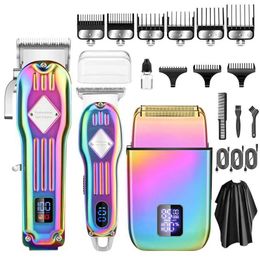 TRIMME DE COURTURE RESUXI 973 NOUVEAU CLIPPER 3-en-1 Clipper Electric Raser Trimmer 3 pièces Set Mens Barber Shop Q240427