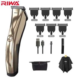 Trimmer de cheveux Riwa Machine à raser pour hommes Barber Shop Professional RE-6321 Q240427