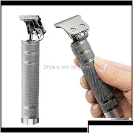 Recortador de cabello en forma de T Men inalámbricos recargables que describen el corte de corte eléctrico de corte de corte de corte de barba Sier 9qpfv 4J2AF Drop entrega P DHM6C