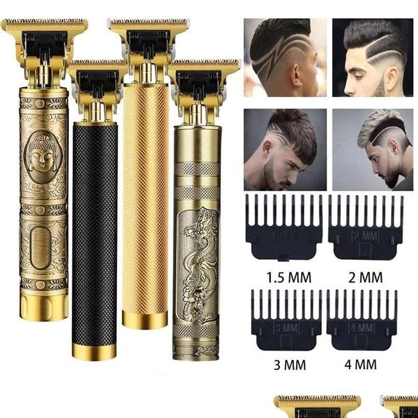 Tondeuse à cheveux T9 USB Tondeuse électrique pour hommes Coupe Hine Rechargeable Homme Rasoir Barber Professionnel Barbe En Gros Drop Livraison Dhpes