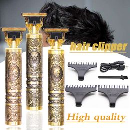 Trimmer de cheveux T9 USB Machine de coupe de cheveux électriques Rechargeable Hair Clipper Man Trimmer pour hommes Barber Barber Professional Beard Trimmer 230208