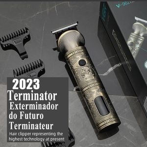 Cortadora de pelo Terminator Cortadora profesional Cortacésped Afeitadora eléctrica Peluquero para hombres Tienda Hombre Máquina de corte para hombres 230328