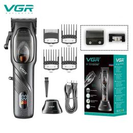 Trimmer de cheveux Vgr Clipper Hair 9000 RPM RECHARGable Réglable Mens V-269 Q240427