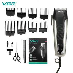 Cortadora de cabello VGR Cortadora de cabello Máquina eléctrica profesional Corte de cabello Cortadoras mágicas para adultos Kit de cortadoras eléctricas con cable Clipper Hombres 230428