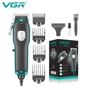 Haar Trimmer VGR Hair Clipper Professional Clipper verstelbare haarsnijmachine Elektrische High Power Wired Clippers for Men V-123 230518