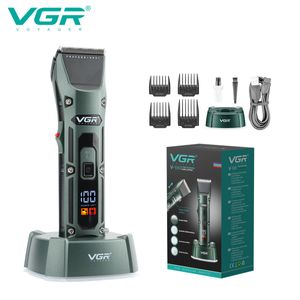 Tondeuse à cheveux VGR tondeuse à cheveux professionnelle tondeuse à cheveux sans fil V-696 tondeuse à cheveux rechargeable pour hommes 230406