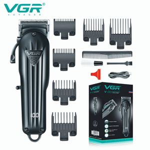 Hair Trimmer VGR Professional Hair Clipper Hair Cutting Machine Adjustable Haircut Cordless Barber Rechargeable Trimmer Men LED Display V282 230411