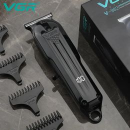 Tondeuse à cheveux VGR V982 professionnelle USB Rechargeable sans fil pour hommes barbier hommes Machine à raser tondeuses Machines homme 231102