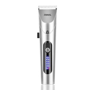 Haar Trimmer Youpin Riwa Hair Clipper Professional Mens Electric Trimmer met LED -scherm wasbaar en oplaadbare sterke stalen kop Q2404271