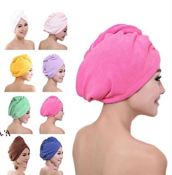 Cheveux Turban Serviette Femmes Super Absorbant Bonnet De Douche Séchage Rapide Microfibre Sec Salle De Bains Coton Gorra By Sea