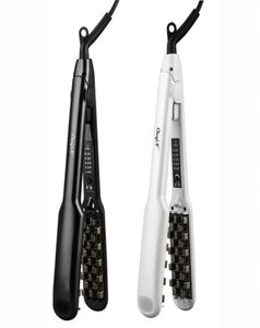 Haar Volumizing Iron 2 in 1 rechte middel krullende keramische krimper golfkrullen plat 3D pluizig stylinggereedschap 53 2201249526203