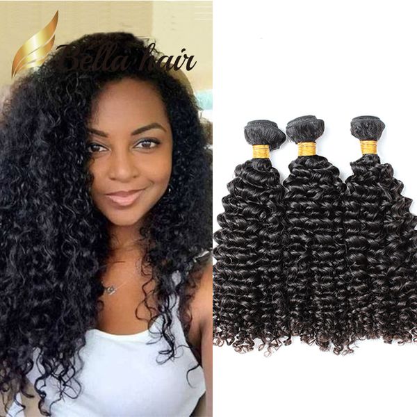 Paquetes de cabello ondulado rizado peruano caliente Extensiones humanas reales vírgenes de 10-26 pulgadas Tejidos rizados sin procesar 9A 3 o 4 piezas