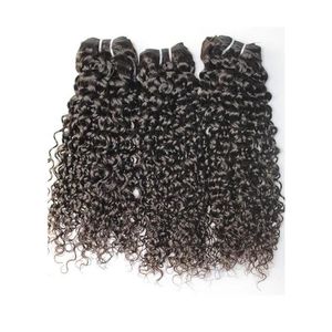 Trames de cheveux BQ Tissage Bouclés Brésilien Maiaysian Indien Jerry 3pcs Bundles Non Transformés Curl Tissage Humain Livraison Rapide Produits Ext Otwos