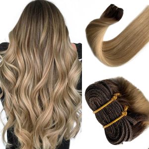 Cair Wafts Sights Extensions Human Ombre Brown Yage Bundles Brésilien Remy Remy Remy dans la trame 2023 Nouveaux produits de livraison DHVYS DHVYS