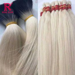 Hair Wafts Human Woven Hair Natural Black Cabelo Loiro Chinois Hair Blonde Clain Loose 613 HEUR HEURS BUMLLE HEURDE extension Q240529