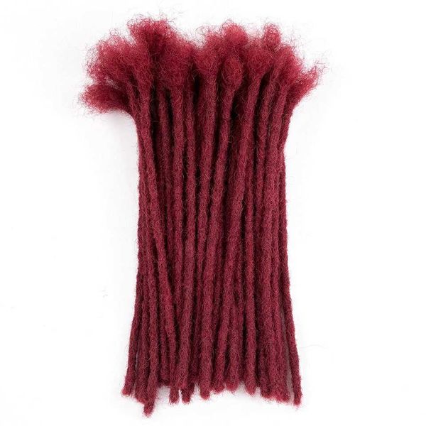 Perruques de cheveux Bourgogne Dreadlocks Crochet Humain Tressage Brésilien En Vrac Sans Trame 8 20 Pouces Afro Crépus Bouclés Naturel 230413