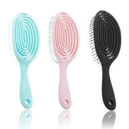 Hairbrush Styling Tool Fluffy Hair Massagekop voor vrouwen Kid mannen natte krullende en droge milieuvriendelijke dertangling haarborstels