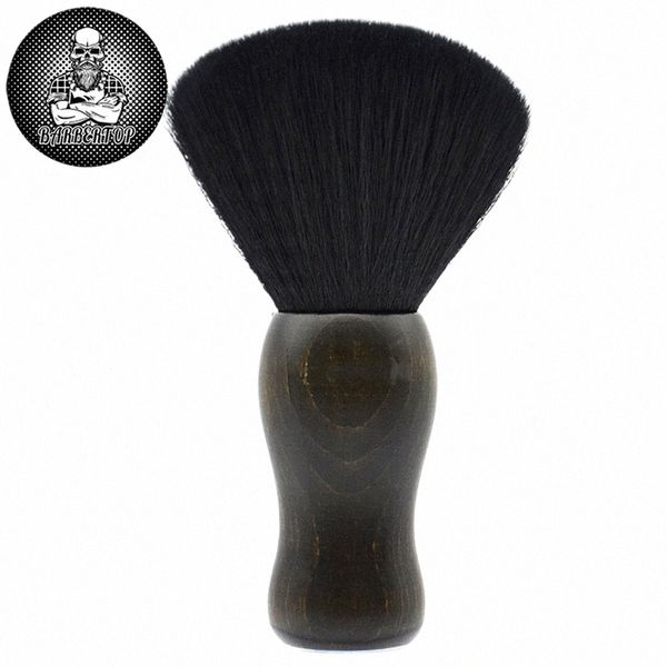 Peluquería Cuello Duster Cepillo Limpieza del cabello Suave Cepillo para el cabello Negro Corte de pelo Limpiador de peluquería Cepillos de barrido Herramientas de maquillaje k60A #