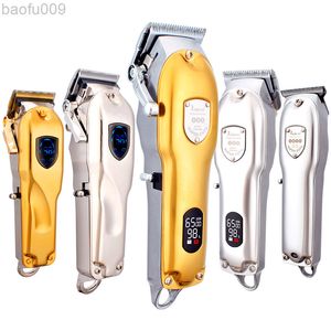 Coiffeur Tondeuse À Cheveux Professionnel Rechargeable Tondeuse À Cheveux Hommes Barbe Électrique Cutter Coupe De Cheveux Machine Coupe De Cheveux Sans Fil L220809