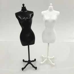 Kappers hoofd Sieraden Verpakking 4 Stuks 2 Zwart 2 Wit Vrouwelijke Mannequin Voor Pop Monster Bjd Kleding Diy Display Verjaardag gift2928