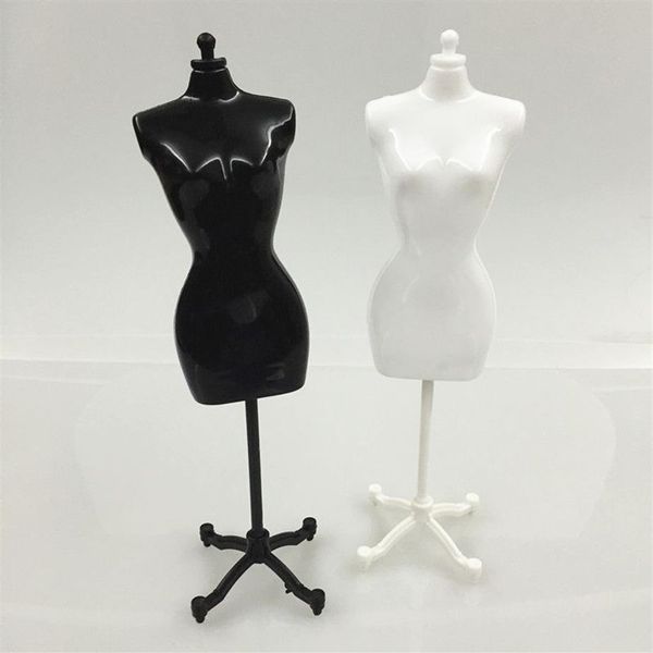 Cabeza de peluquería embalaje de joyería 4 Uds 2 negro 2 maniquí femenino blanco para muñeca monstruo Bjd ropa Diy exhibición regalo de cumpleaños 316o