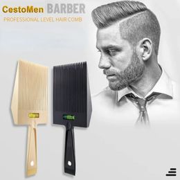 Nivel de peluquería Combres para hombres Presping Cut Slope Circio de peine de peluquería europeo y americano