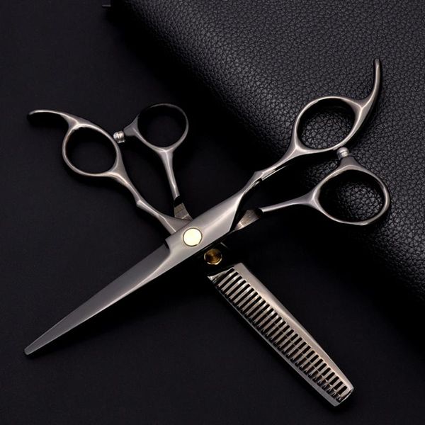 Ciseaux de coiffure, ensemble combiné de 8 dents plates de 6.5 pouces, coupe de cheveux pour Salon de coiffure domestique
