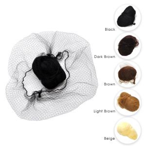 Haarnetten 60 stcs/lot Haarstyling Onzichtbare wegwerpbare Nylon Net Elastische rand Mesh Haar Styling Hairnet Soft lijnen om te dansen