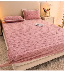 Harige Winter Bed Covers Enkel Dubbel Queensize Sprei Kingsize Bed Katoenen Cover Queen Laken Kingsize Hoeslaken 240314