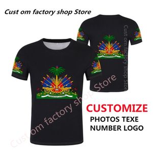 HAÏTI t-shirt bricolage gratuit nom personnalisé numéro Hommes Femmes Mode T-shirts à manches courtes 220616