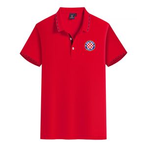 Hajduk Split HNK Zomervrije tijd voor heren Hoogwaardig gekamd katoenen T-shirt Professioneel reversoverhemd met korte mouwen