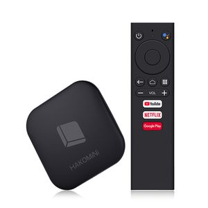 HakoMini Smart Tv Box Android Original Google Certificación Google Play Asistente de voz 5G WiFi 1000m Ethernet Caja superior portátil