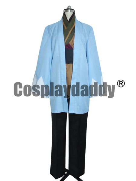 Hakuoki Hakuouki Shinsengumi Kitan Cosplay Souji Okita capa azul traje