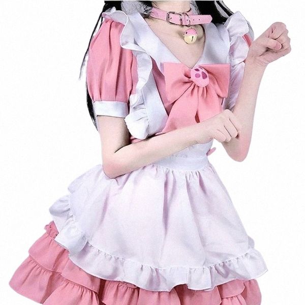 Costumes Halen pour femmes Maid Cosplay Costumes Maid Apr Waitr Sexy Femme Outfit Anime Dr Lolita Cat Girl Costume s8Vf #