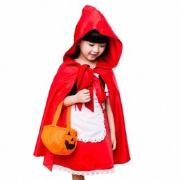 Halen Caperucita Roja Disfraz Princ Dr Christmas ChildrenPerformance Disfraz Ball Cuento de hadas H5jp #