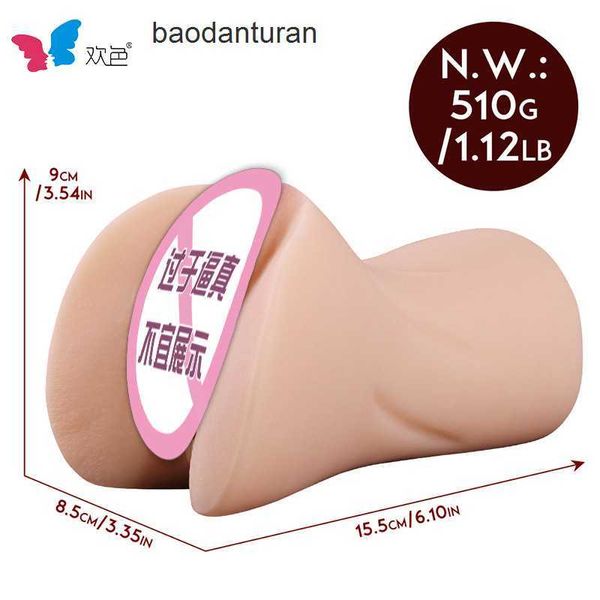 Demi-corps poupée de sexe BIGGY Taimei Xinmu Youzi physique mâle adulte produits sexuels non gonflable dispositif de masturbation de sein doux 1FOP