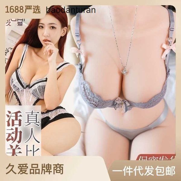 Poupée de sexe demi-corps poupée physique entièrement gonflable en silicone réaliste grosse dame mâle adulte jouet sexuel SF0T