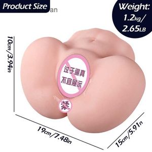 Demi-corps poupée de sexe vraie personne fesses inversées avion tasse grand mâle masturbateur adulte silicone solide poupée produits de sexe RO6T