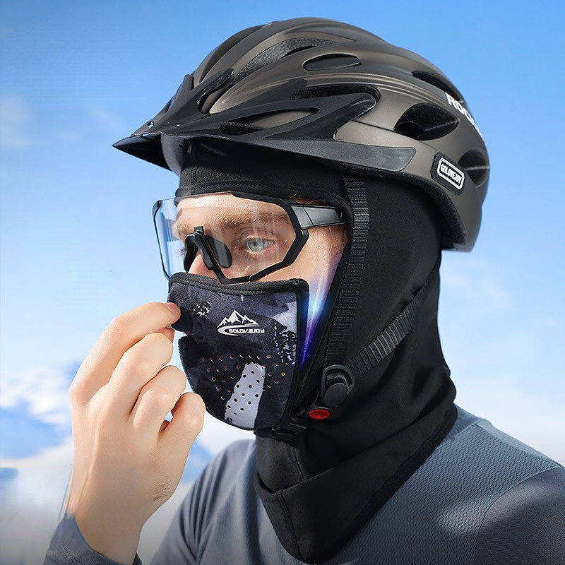Halbgesichtsmaske 22 Neue Winter-Skimaske magnetisch für Männer und Frauen im Freien warme winddichte und atmungsaktive Reitkopfbedeckung