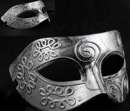 Masques vénitiens de demi-visage pour hommes Glisten Masquerade Decorations Halloween Party Roma Mask Fournisseur