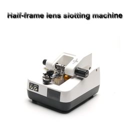 Half-frame lens sleufmachine oogapparatuur glazen machine tekenmachine half frame glazen sleuf slotdiepte verstelbaar