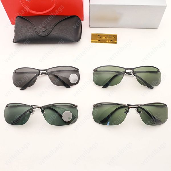 Demi-monture hommes sport lunettes de soleil conduite lunettes de soleil semi-sans monture femmes lunettes de plage lunettes de mode lunettes de voyage vintage lunettes de soleil de luxe œuvre d'art