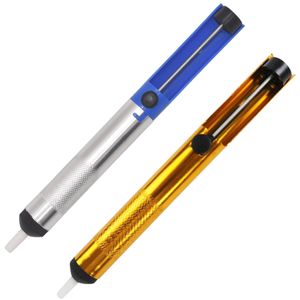 Half Full Aluminum Metal Desoldering Pump Suction Tin Gun Soldering Sucker Pen Removal Vacuum Soldering Iron Desolder Hand Welding Tool Hot