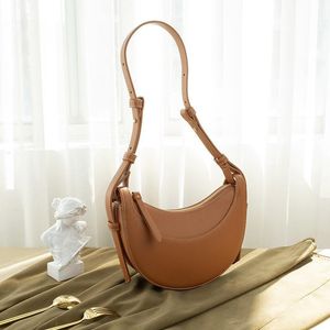 Demi-lune femmes sacs de créateurs luxe bandoulière fourre-tout bages lettres zippy portefeuille en cuir pleine fleur sacoche selle messager hobo noir femmes sac à bandoulière