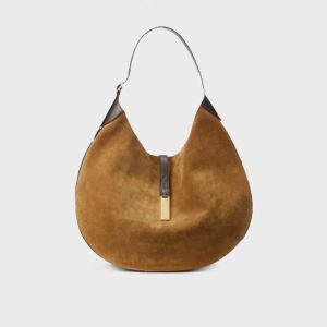 Half Moon Polo Id Sacs d'épalsine Poney en cuir en daim grand mini-concepteur pour femmes sacs à main sacs à main 20232383