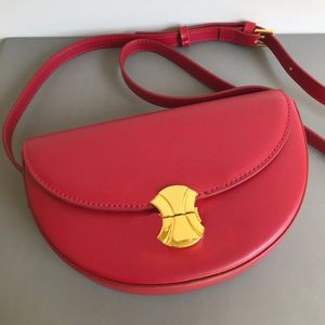 Dames gladde halvemaanvormige schoudertassen heren koeienhuid flap tiener triomphe stad clutch Hobo satchel Bag lady Croissant wash handtassen Avondtasje Croissant tas