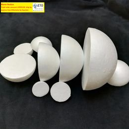 Boules de mousse de polystyrène solide demi-rondes pour enfants de Noël Craft ZZ