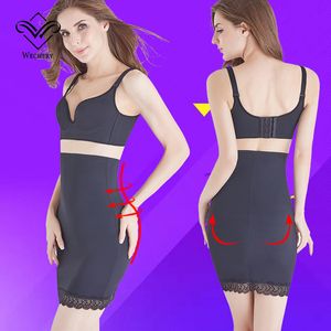 Half Shaper Under Dress Postparto Mujeres Adelgazamiento Control de barriga Cintura alta Body Shapewear Falda Body Shaper Vestido para mujeres