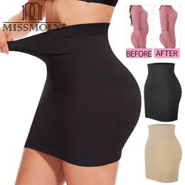 Half Slip Shapewear pour les femmes sous robes Construction Panties High Taim Control Control Slips Butt Butter Body Body Shaper Robe 240425